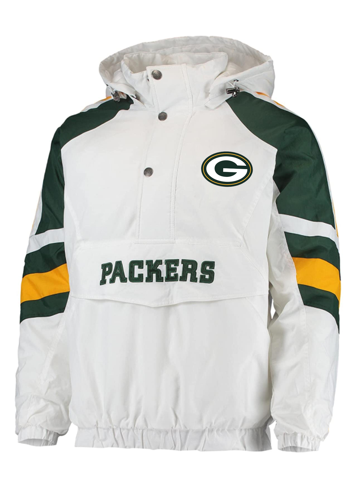 Green Bay Packers Half-Snap Hoodie Jacket