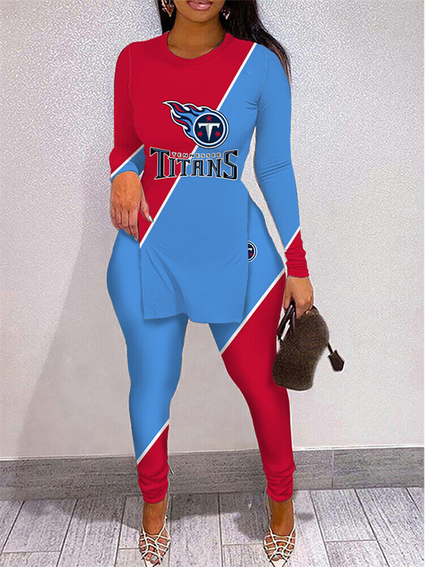 Tennessee Titans Limited Edition High Slit Shirts And Leggings Two-Piece Suits