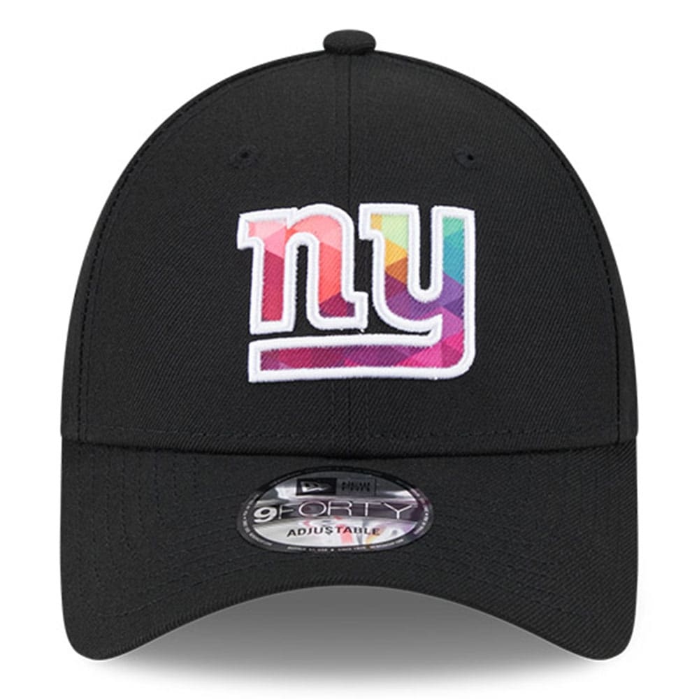 New York Giants Men's Black 2023 Crucial Catch 9FORTY Adjustable Hat