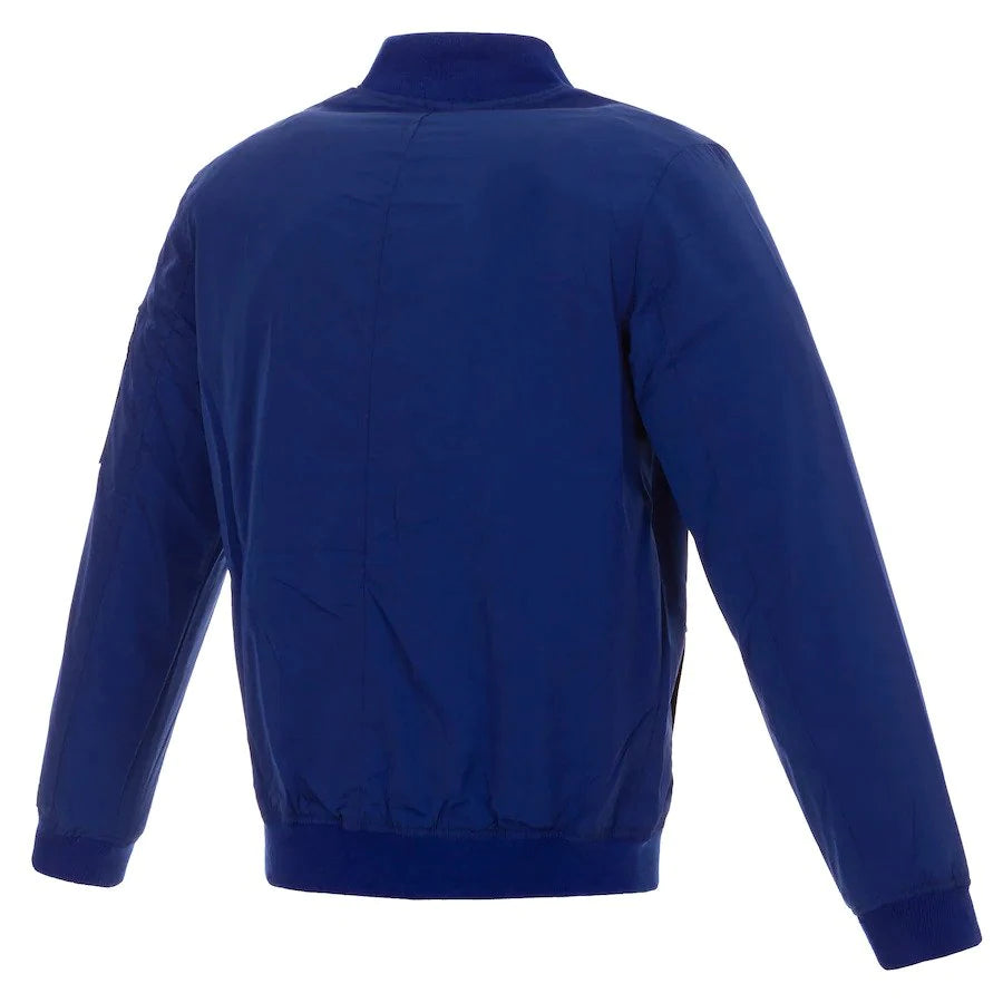 Los Angele Rams Super Bowl LVI Champions Nylon Full-Zip Bomber Jacket - Royal
