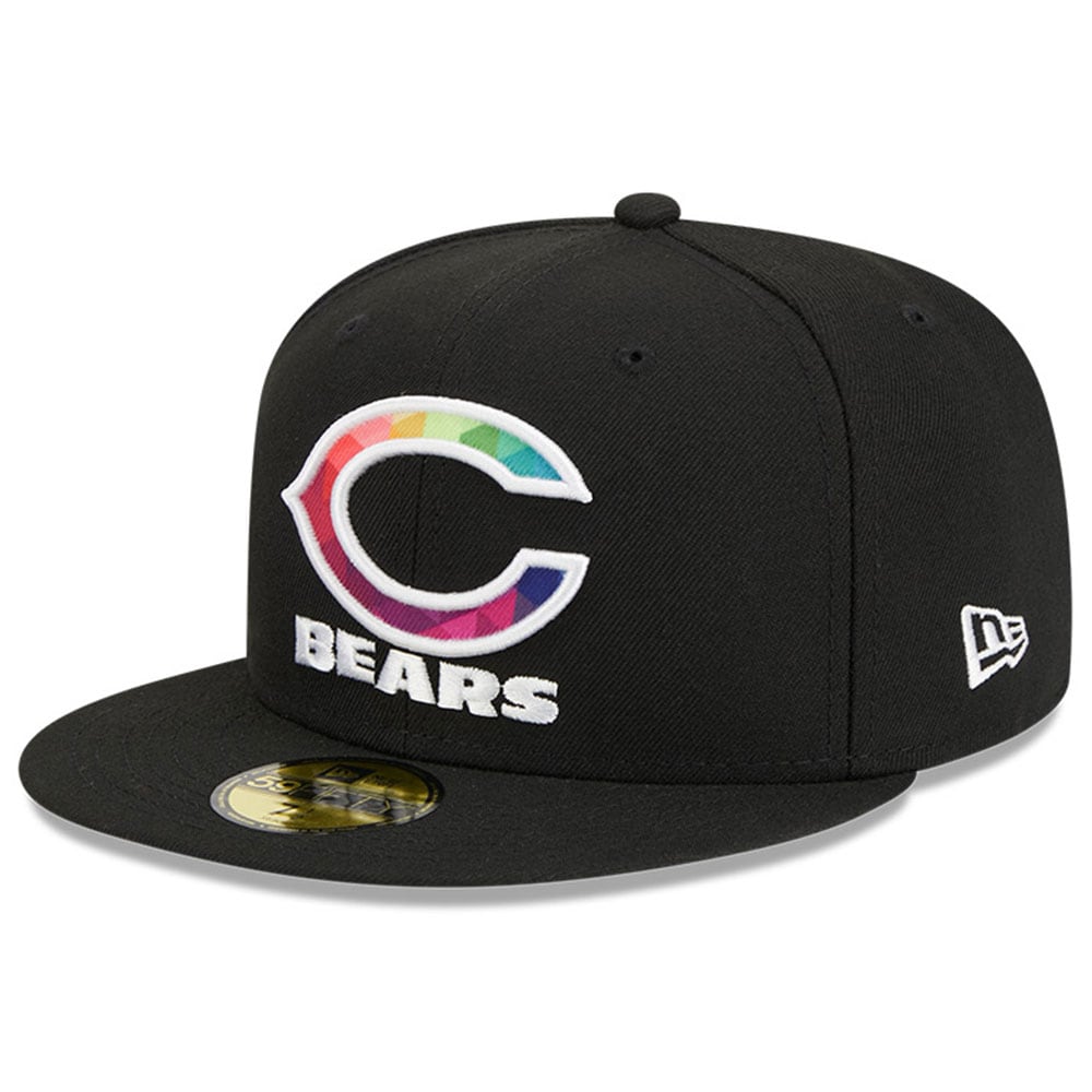 Chicago Bears Men's   Black 2023  Crucial Catch 59FIFTY Fitted Hat