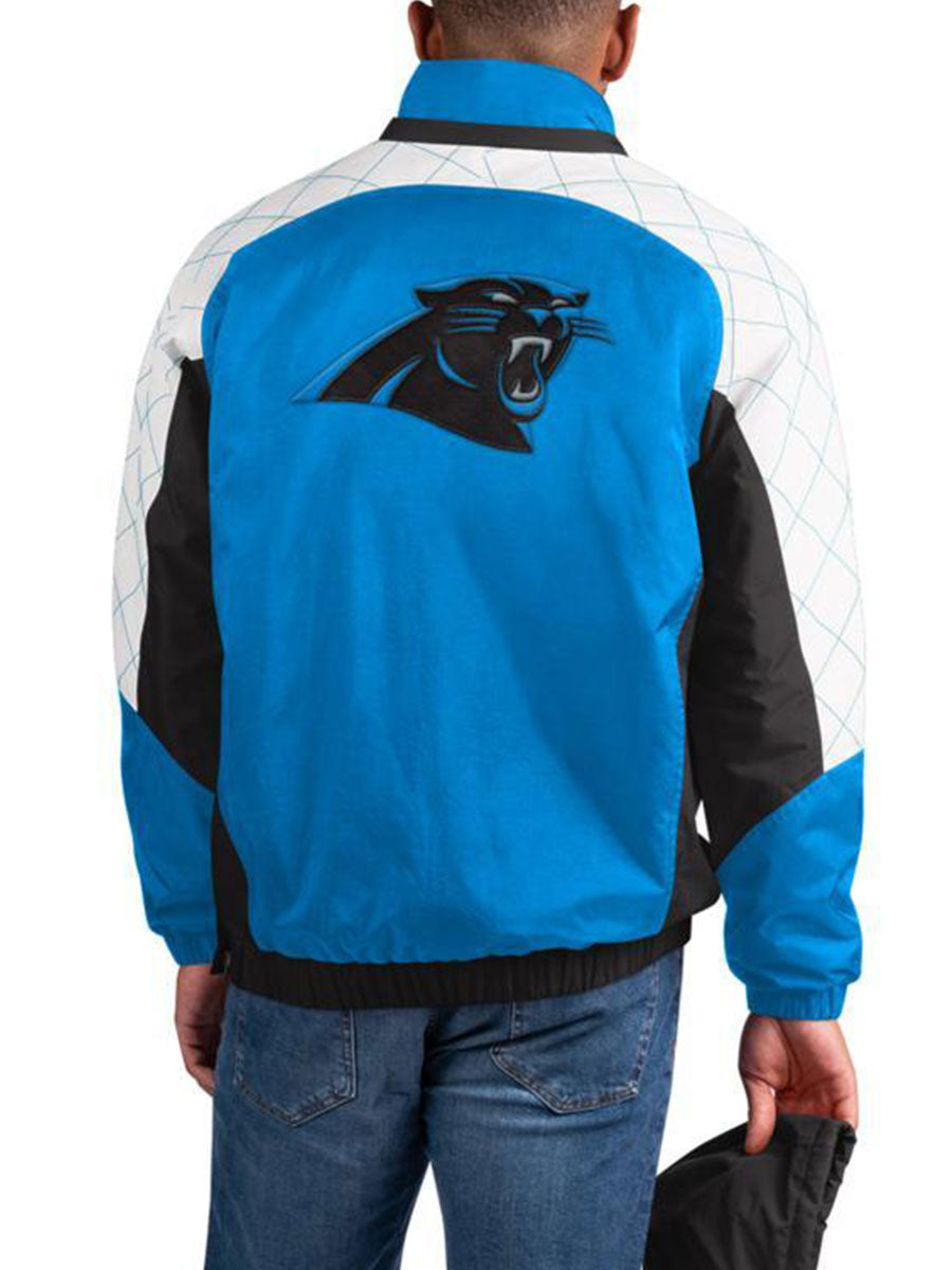 Carolina Panthers Check Half-Snap Pullover Jacket