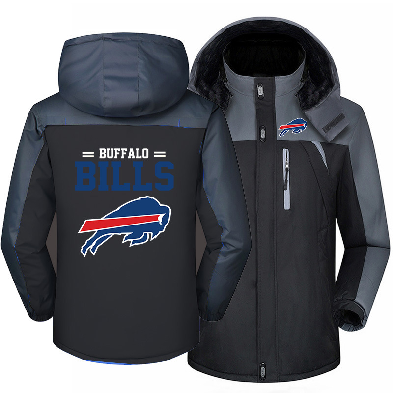 Buffalo Bills Warm Hoodie Fleece Coat Winter Jacket Coat Ski Suit