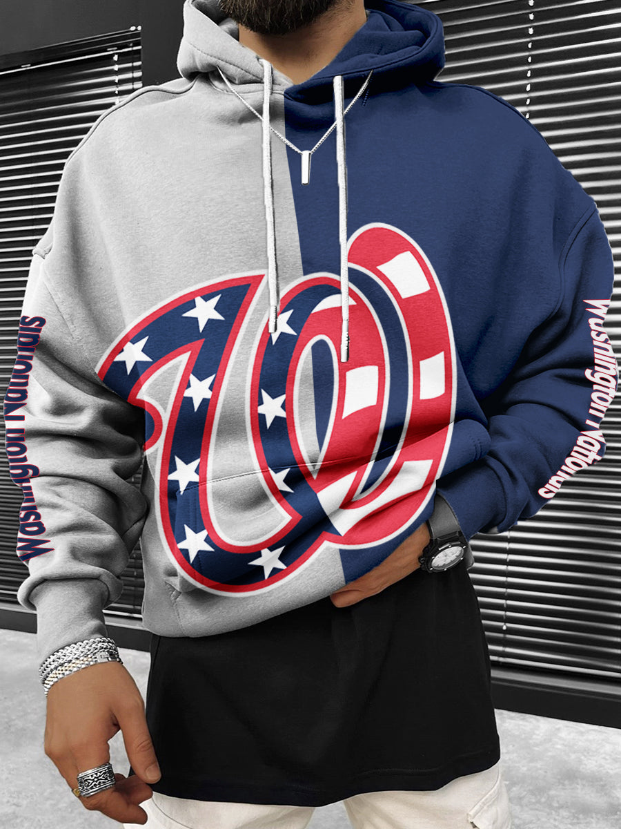 Washington Nationals MLB Men's Crewneck Hooded