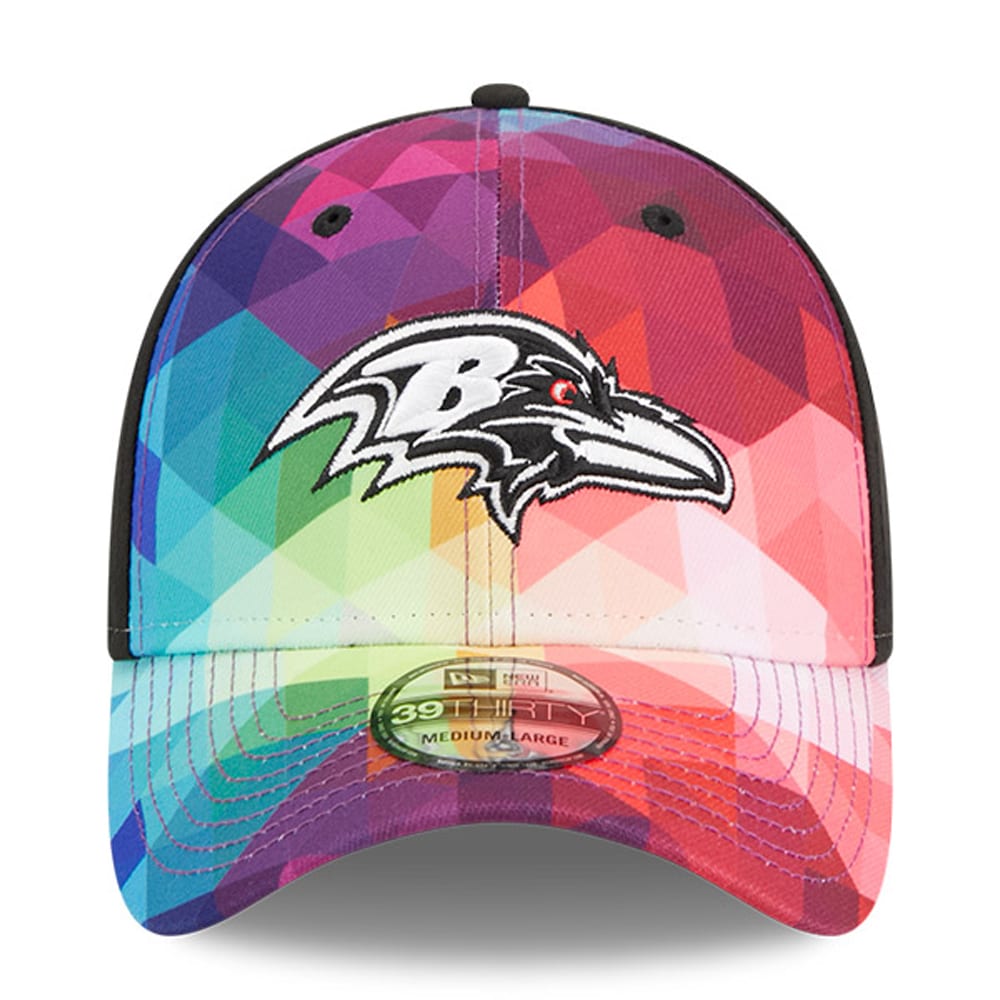 Baltimore Ravens Men's Pink 2023 Crucial Catch 39THIRTY Flex Hat