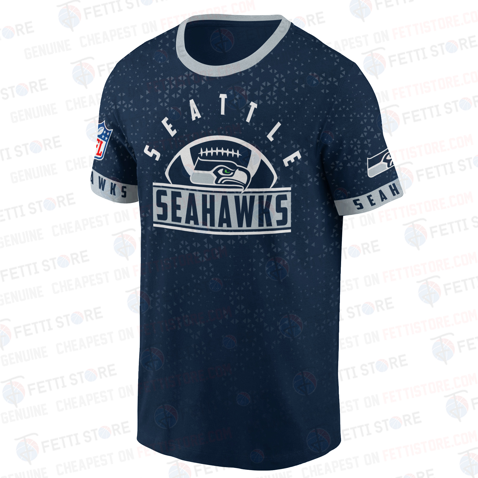 Seattle Seahawks American Football Leauge Pattern 3D T-Shirt SH1