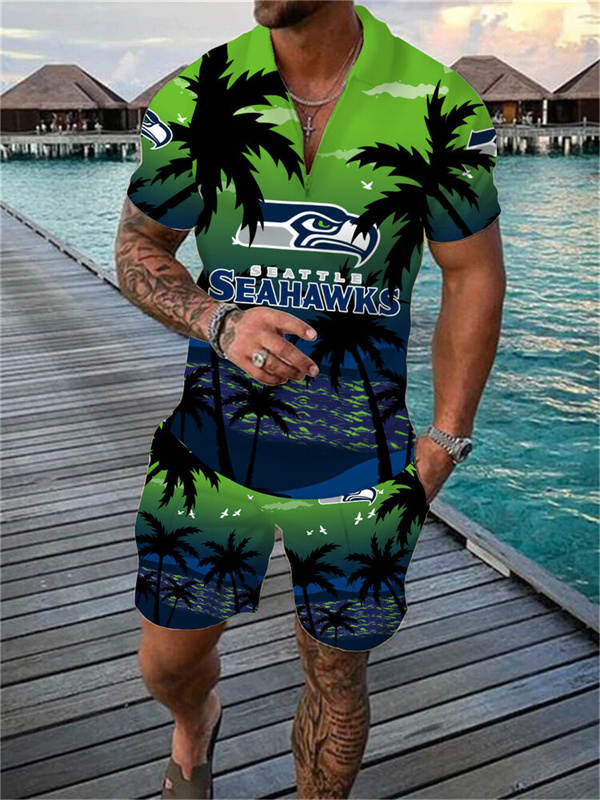 Seattle Seahawks Limited Edition Polo Shirt And Shorts Two-Piece Suits