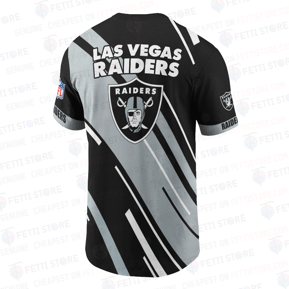Las Vegas Raiders American Football Leauge Pattern 3D T-Shirt SH1 V2