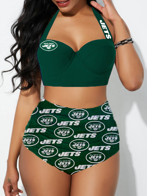 New York Jets Sexy Print Bikini Swimsuit