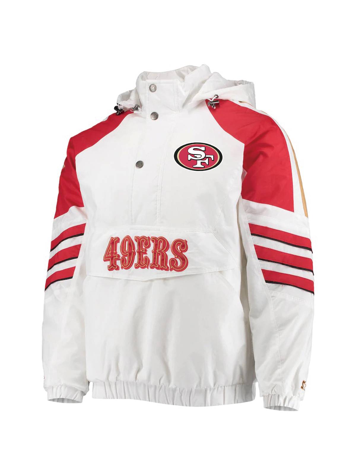 San Francisco 49ers Half-Snap Hoodie Jacket