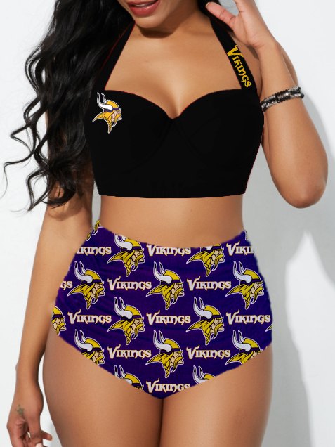 Minnesota Vikings Sexy Print Bikini Swimsuit