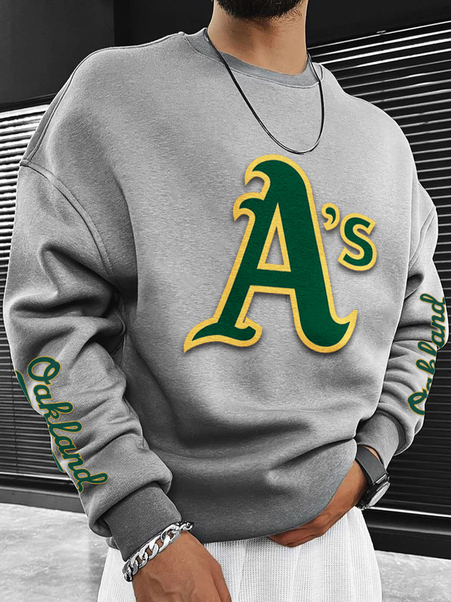 Oakland Athletics Fashion Men's Crewneck Sweatshirt