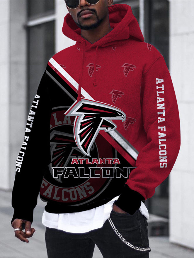 Atlanta Falcons3D Printed Hooded Pocket Pullover Hoodie