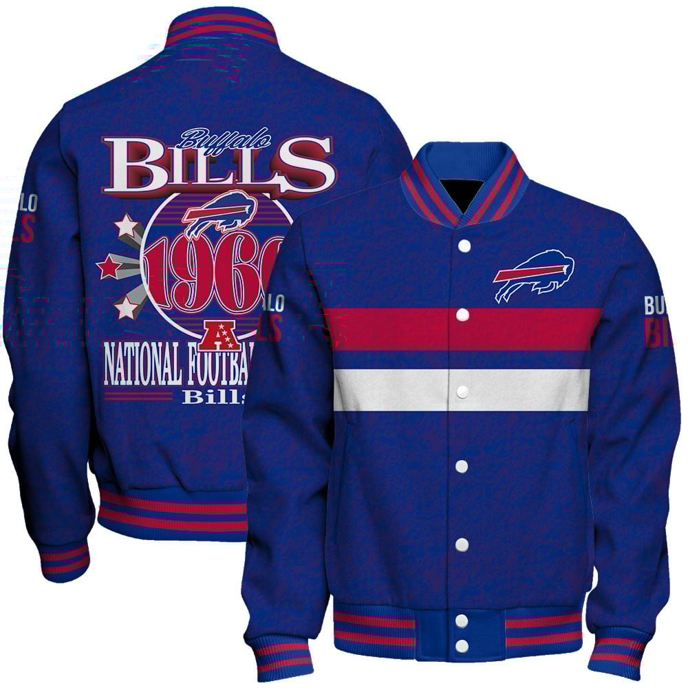 Buffalo Bills Football Team 2025 -26 Super Durable Unisex Varsity Jacket