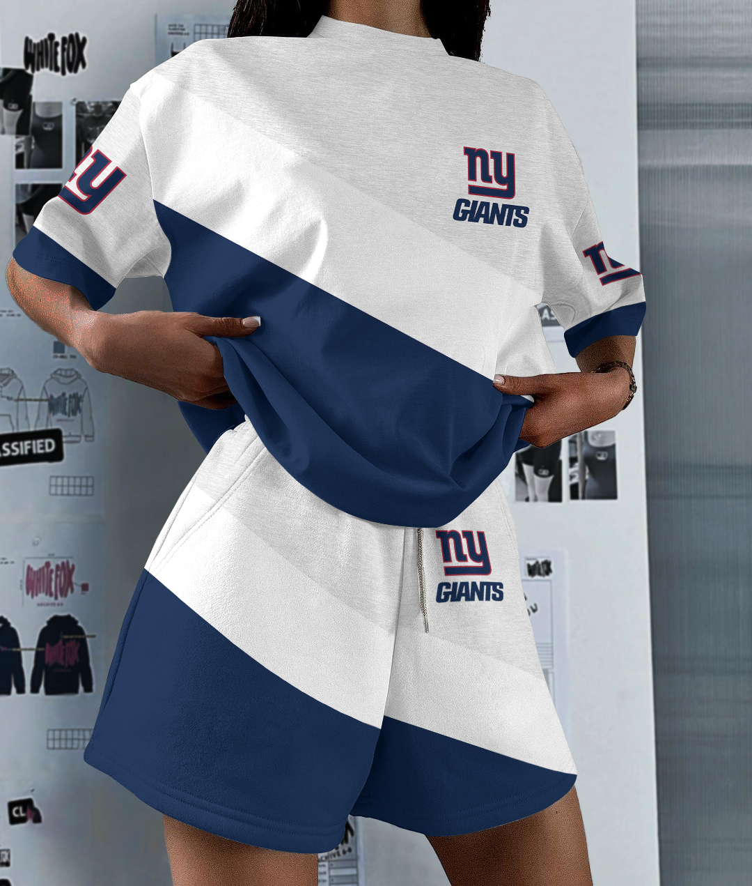 New York Giants Limited Edition Women's T-Shirt & Short Set