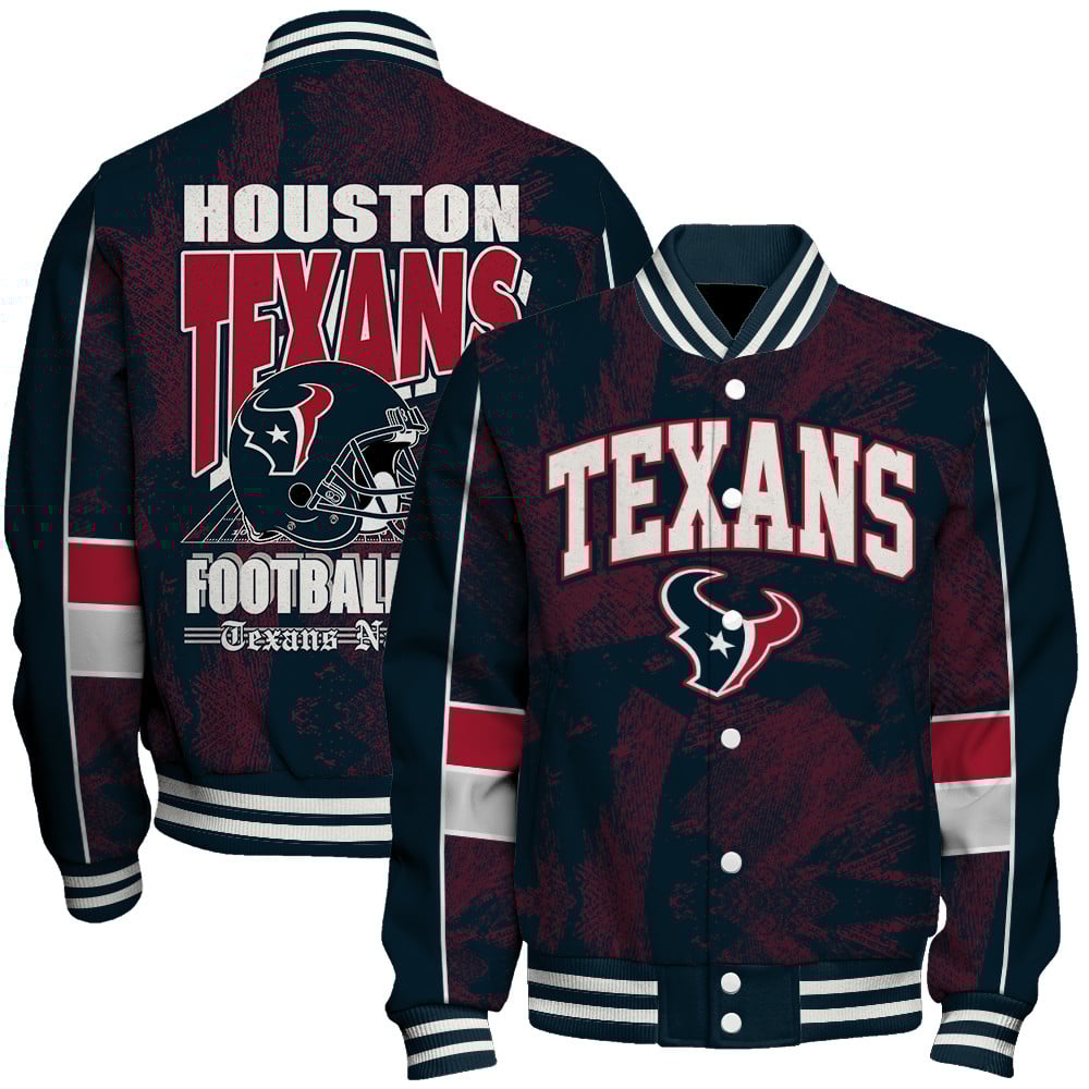 Houston Texans Football Team 2025 - 26 Cheering Symbols Unisex Varsity Jacket