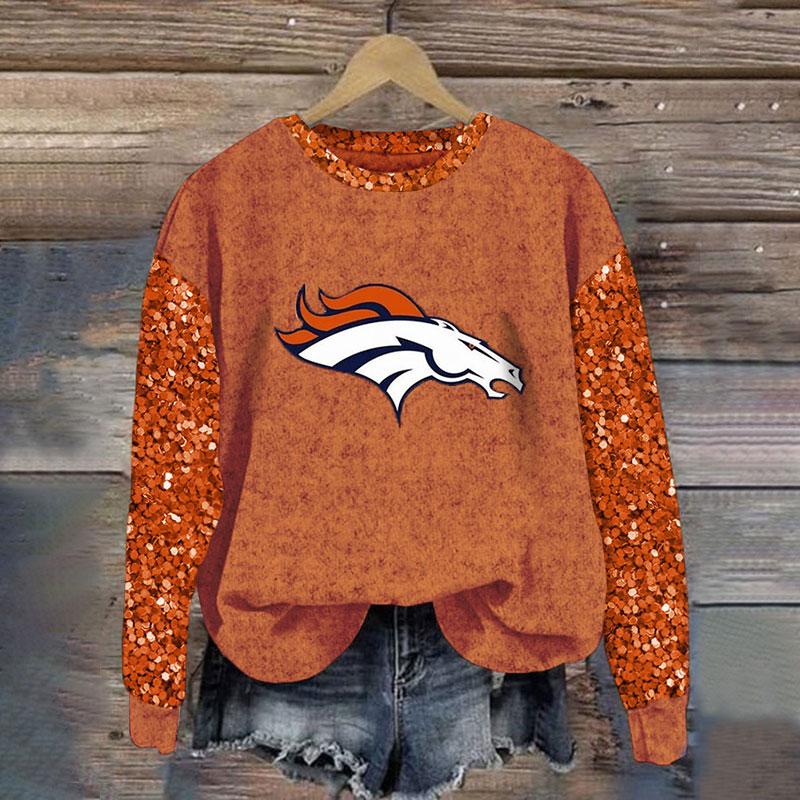 Sequined Sleeves Vintage Sweatshirt