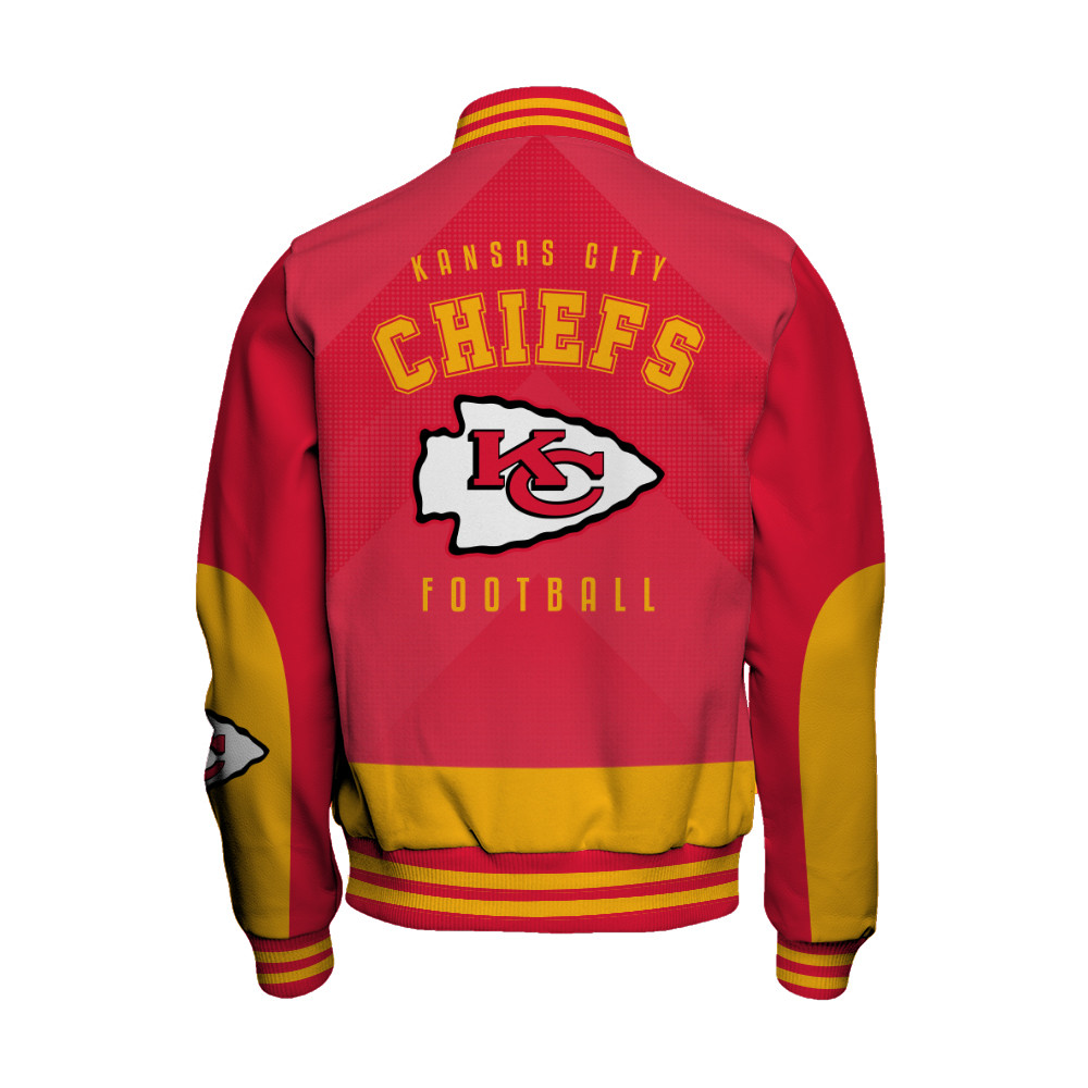 Kansas City Chiefs Football Team 2025 - 26 Stay Ahead Of The Trend Unisex Varsity Jacket