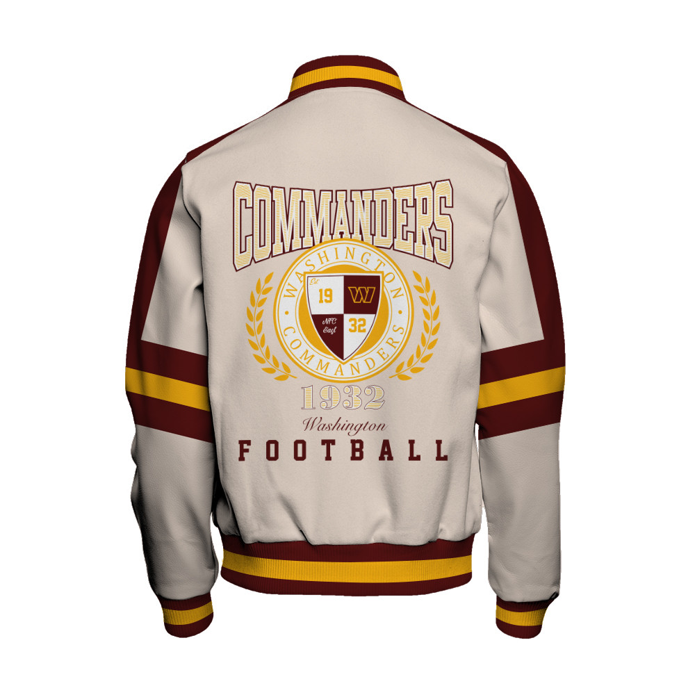 Washington Commanders Football Team 2025 -26 Feel The Power Unisex Varsity Jacket
