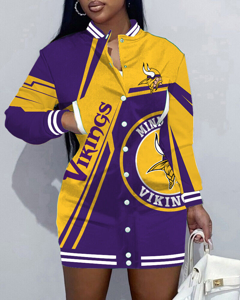NewLimited Edition Button Down Long Sleeve Jacket Dress