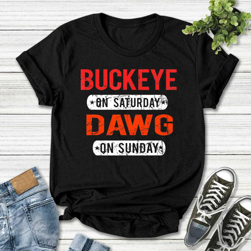 Printed casual short-sleeved T-shirt