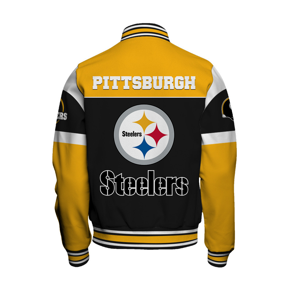Pittsburgh Steelers National Football League 2025 -26 Feel The Power Unisex Varsity Jacket