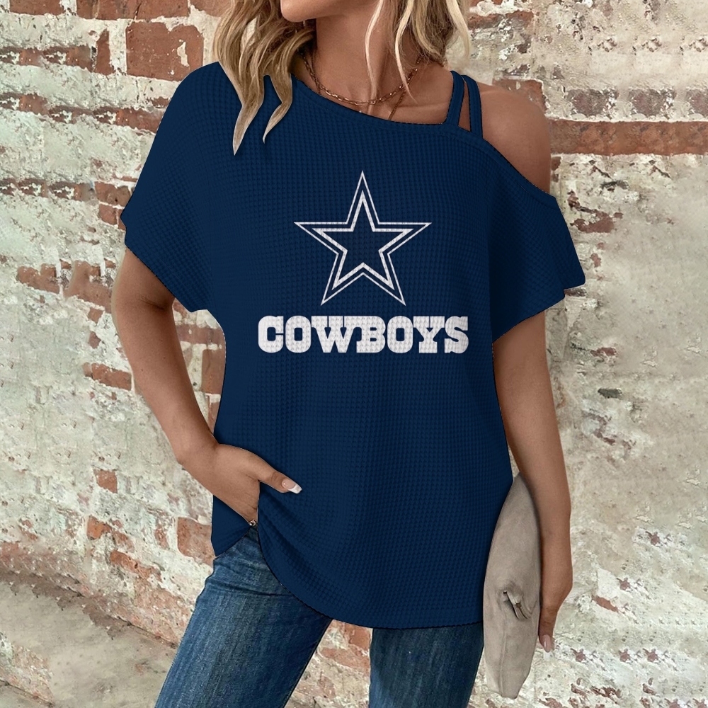 Asymmetrical Neck Short Sleeve T-Shirt