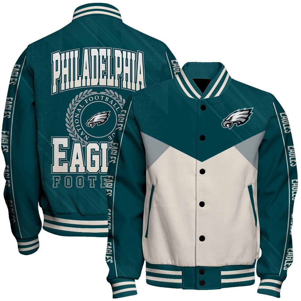Philadelphia Eagles Football Team 2025 - 26 Personality, Outstanding Unisex Varsity Jacket