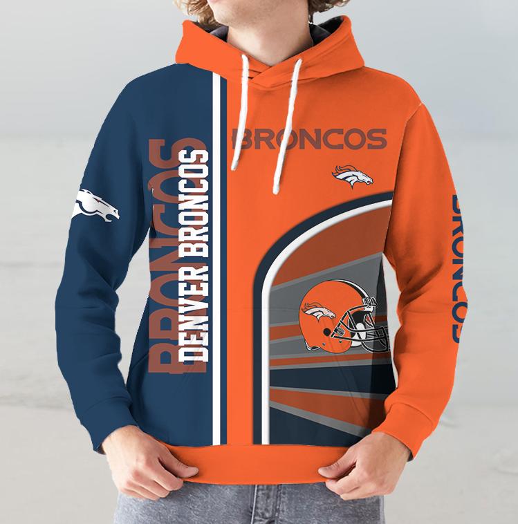 Denver BroncosLimited Edition 3D Printed Pocket Hoodie