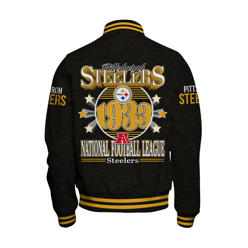 Pittsburgh Steelers Football Team 2025 -26 Super Durable Unisex Varsity Jacket