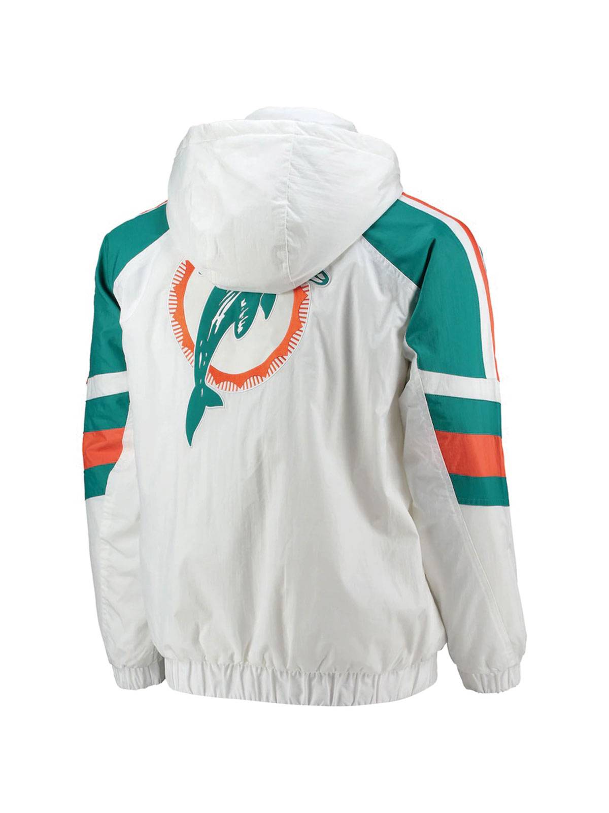 Miami Dolphinsniconico Half-Snap Hoodie Jacket