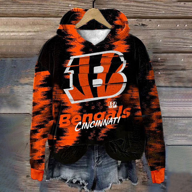 Fashion printed long sleeve Hoodie
