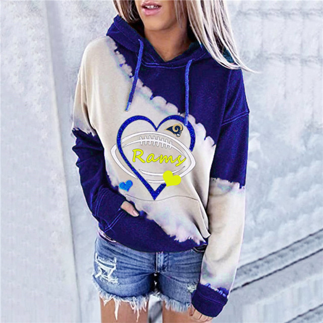 Casual loose contrast printed Hoodie