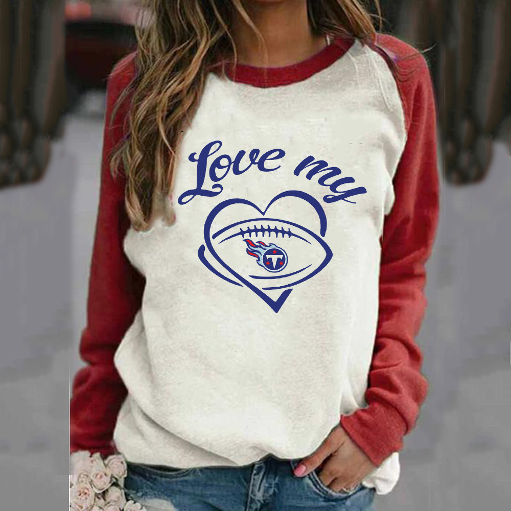 [pre sale] casual crew neck contrast print Pullover