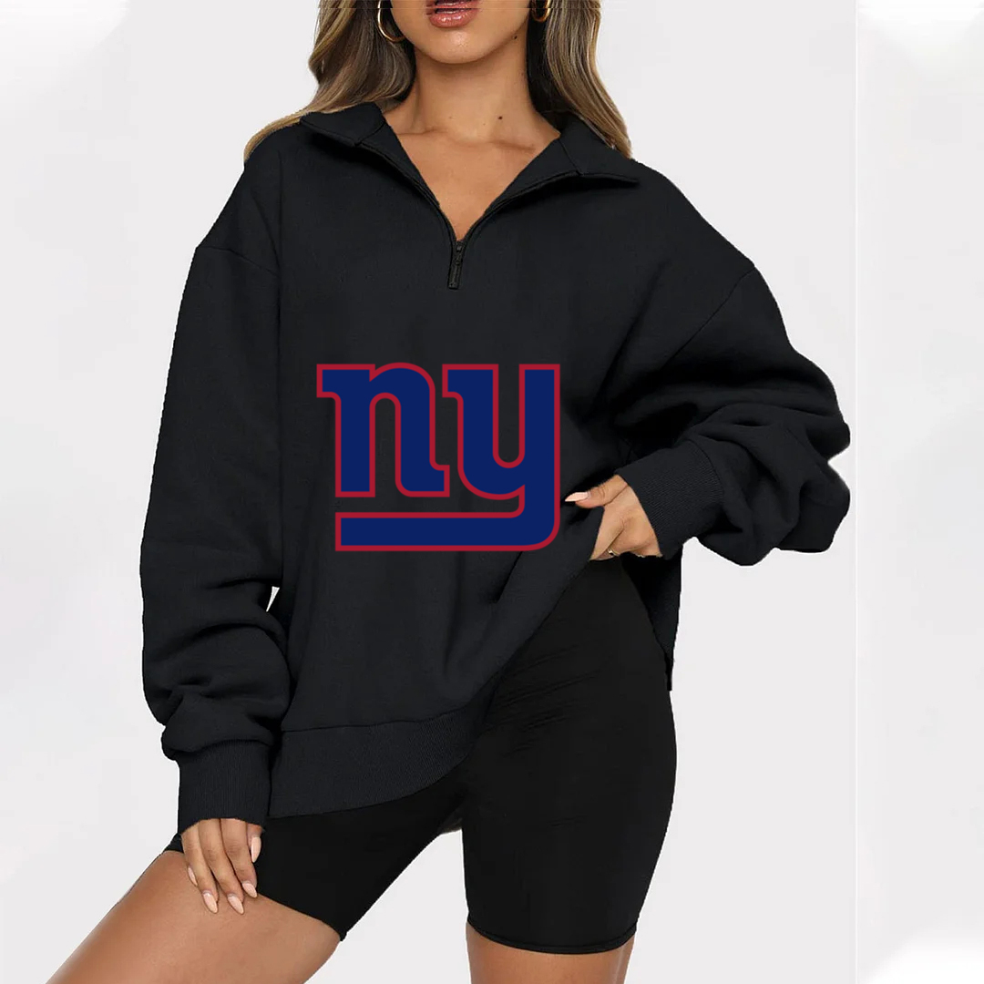 New Ladies Sports Leisure Lapel Zipper Sweatshirt