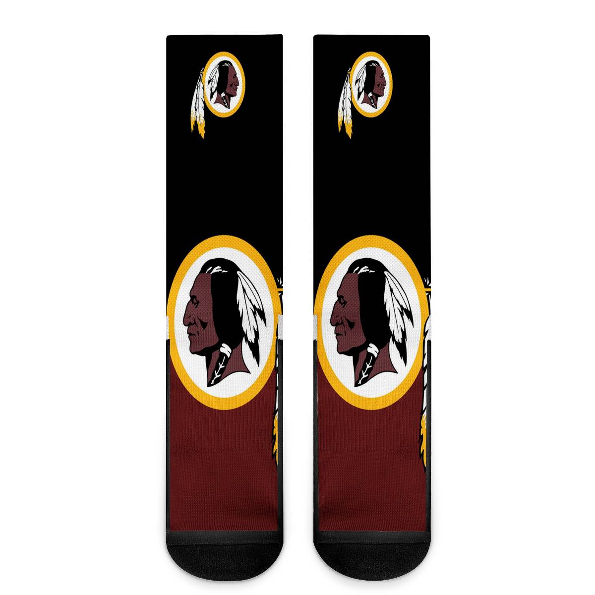 Washington Redskins For Bare Feet Crew Socks