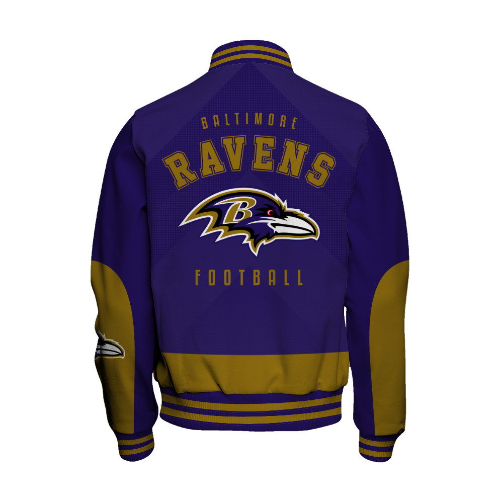 Baltimore Ravens Football Team 2025 - 26 Stay Ahead Of The Trend Unisex Varsity Jacket