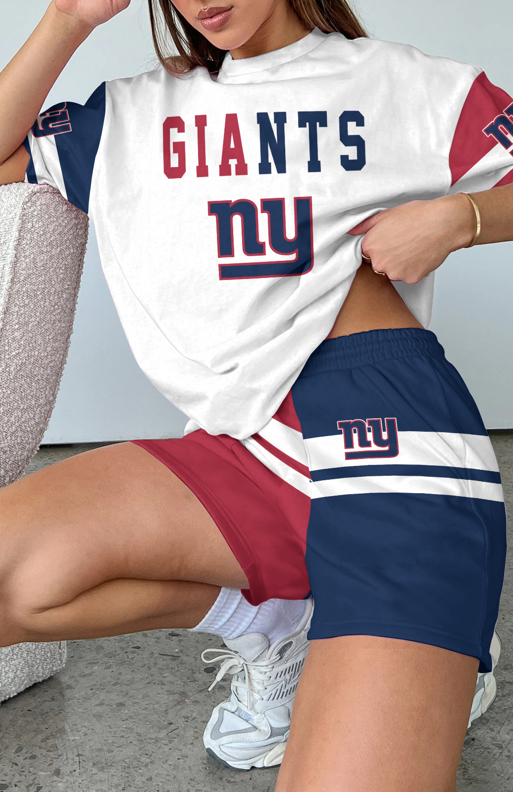 New York Giants Limited Edition Women's T-Shirt & Short Set