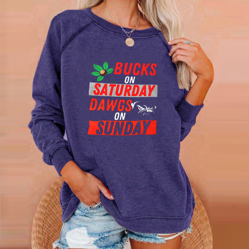 Raglan sleeve casual round neck long sleeve pullover
