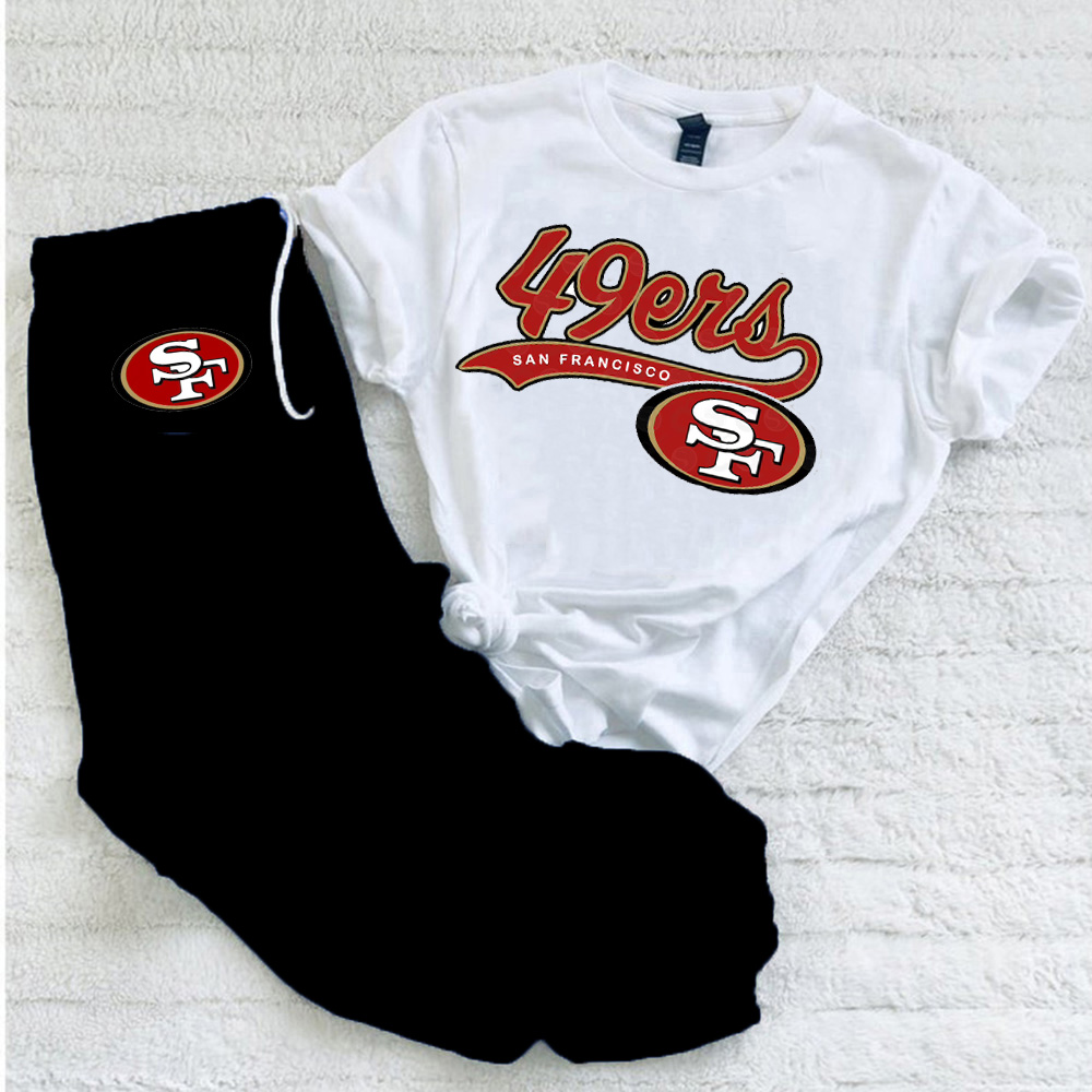 Casual loose fashion printed suit