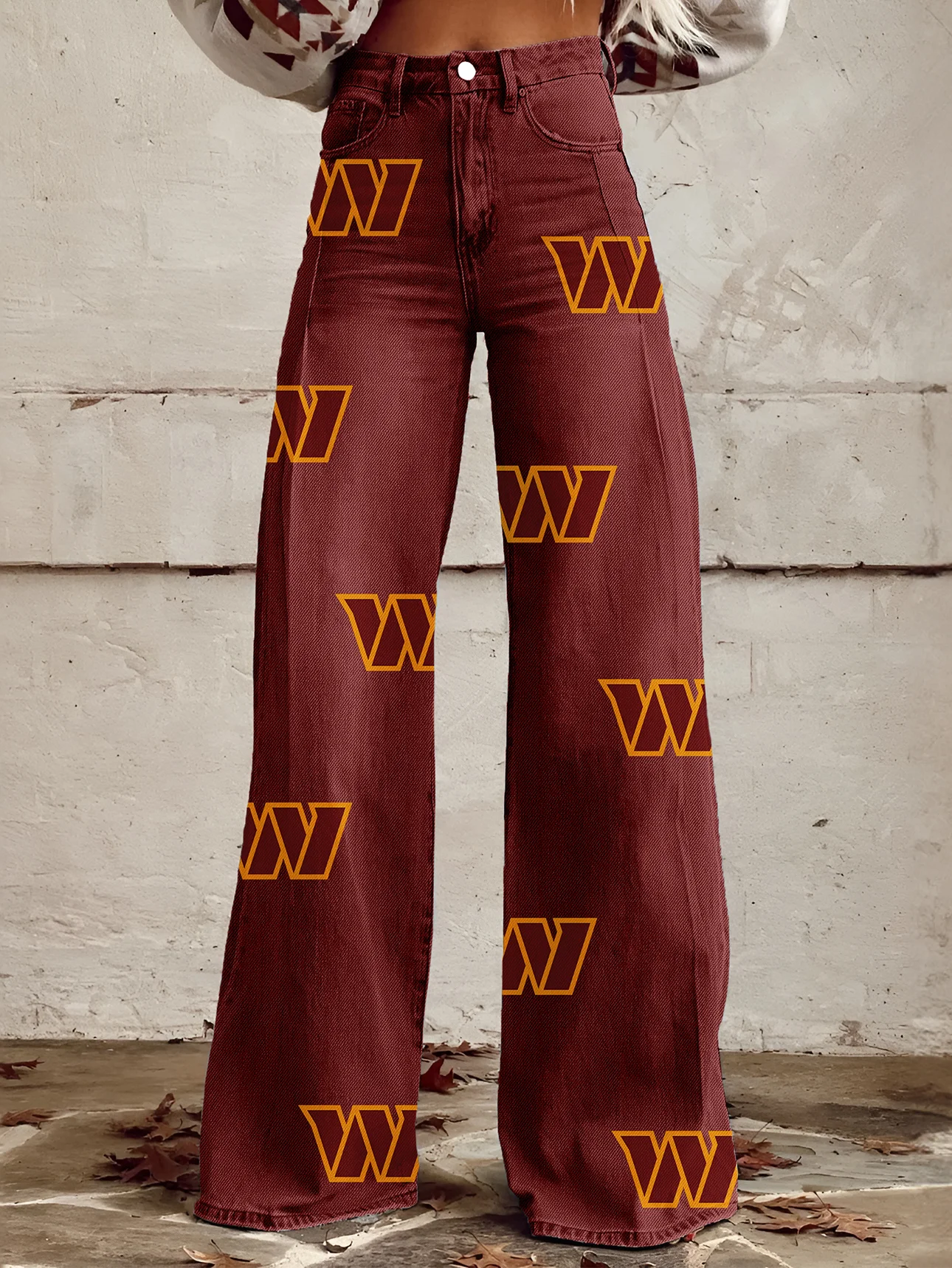 Women's Vintage casual wide   LegPants