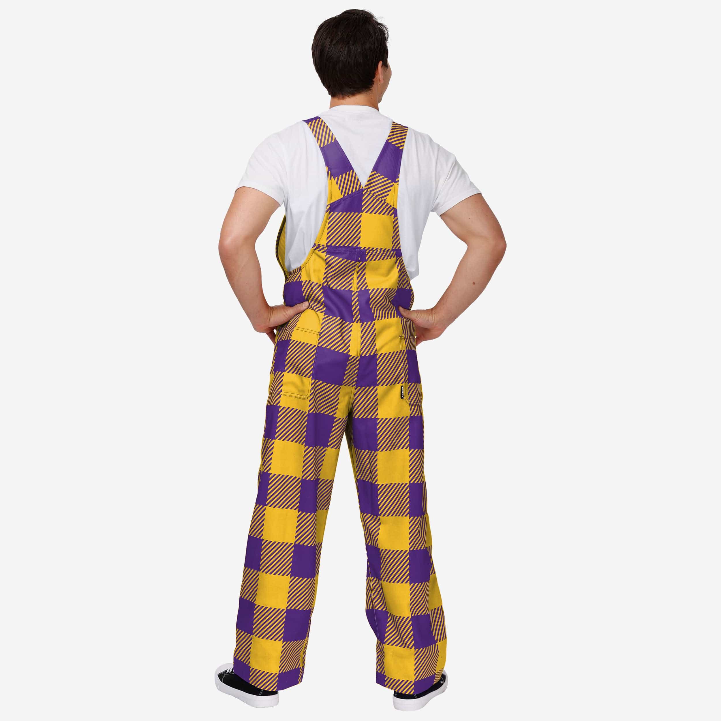 New Mens Plaid Bib Overalls