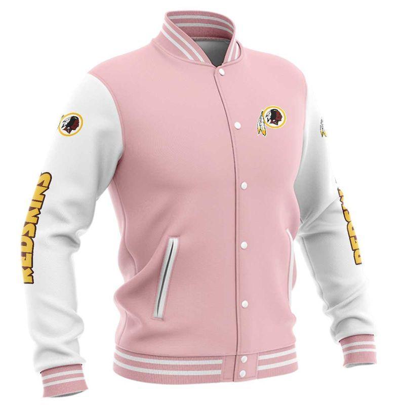 (4 Colors Available)Washington RedskinsLimited Edition Buttoned Baseball Jacket