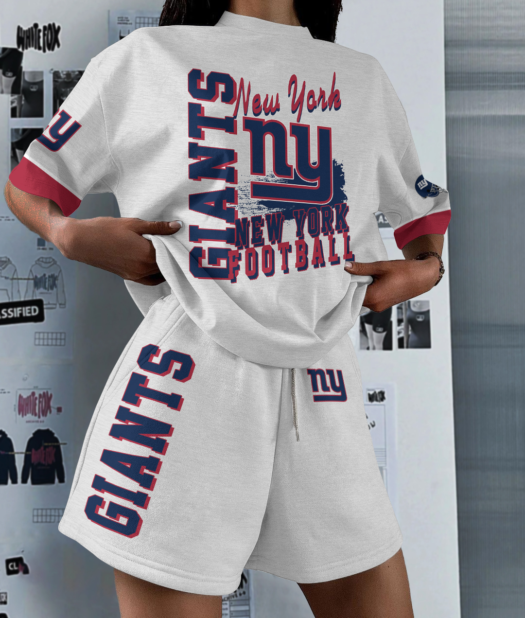 New York Giants Limited Edition Women's T-Shirt & Short Set