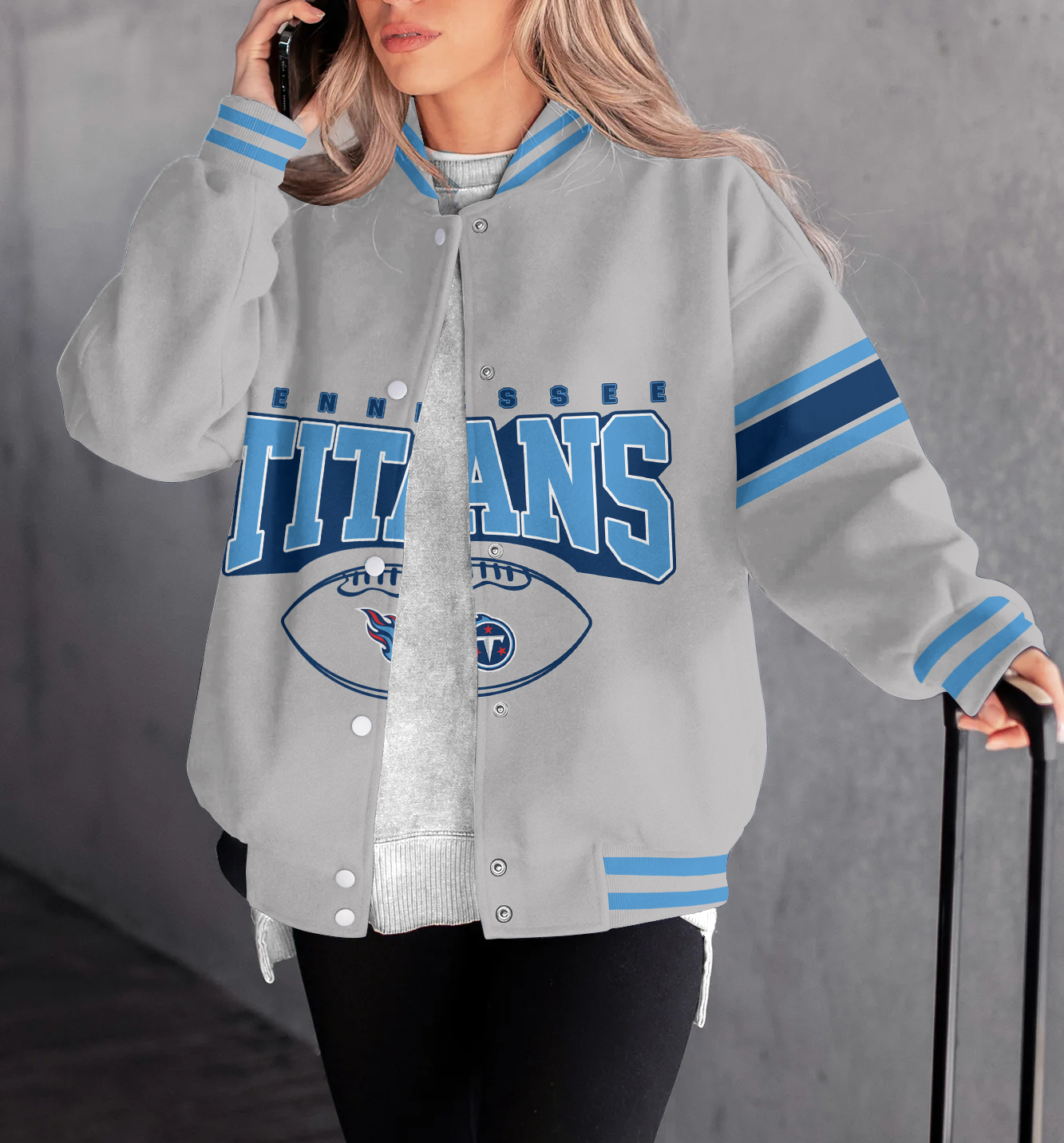 Tennessee Titans Women's Long Pass Full- Snap Casual Jacket