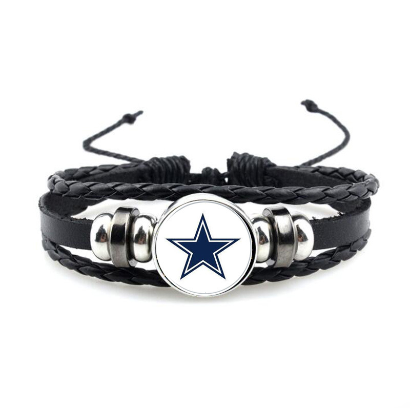 Rugby Leather Bracelet Retro Multilayer Leather Bracelet