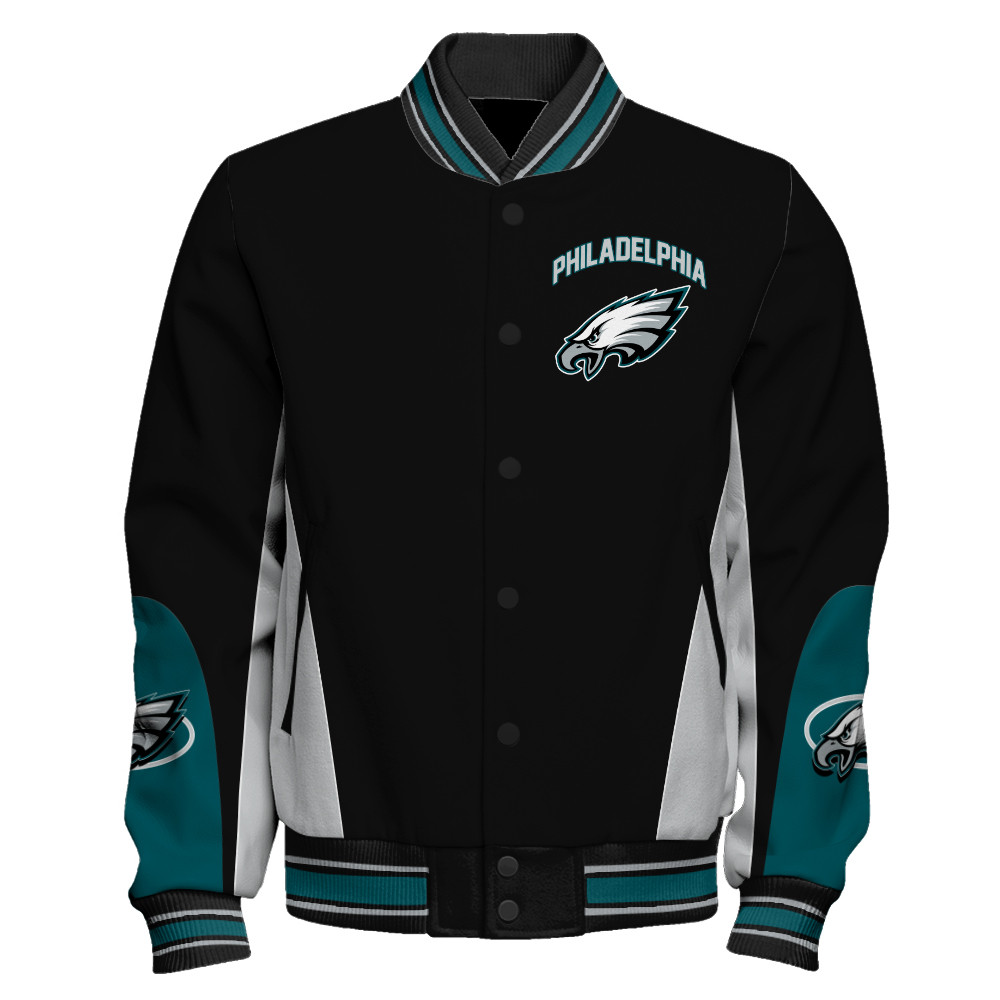 Philadelphia Eagles Football Team 2025 - 26 In Sync With The Home Team Unisex Varsity Jacket