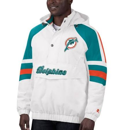 Miami Dolphinsniconico Half-Snap Hoodie Jacket