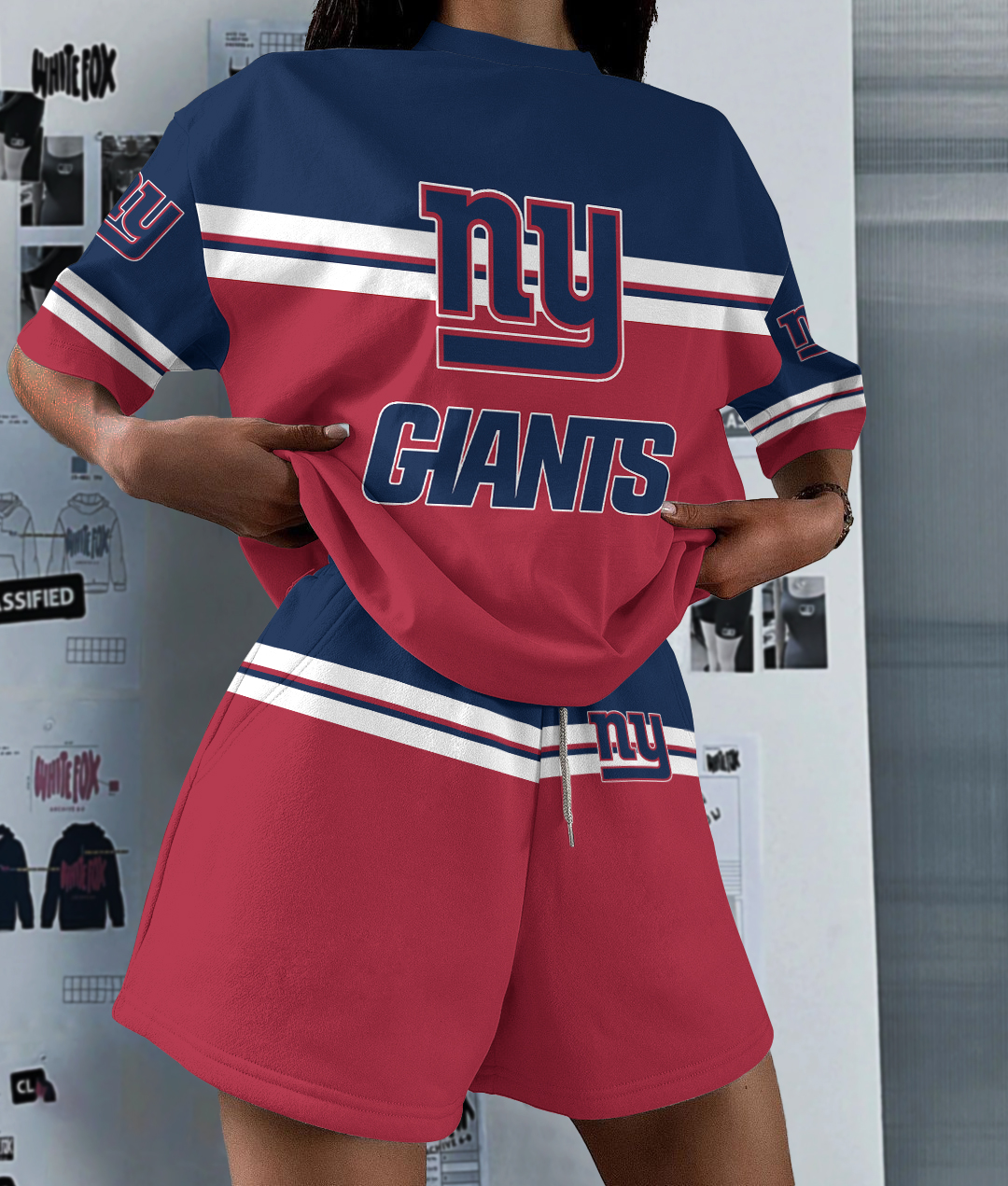 New York Giants Limited Edition Women's T-Shirt & Short Set