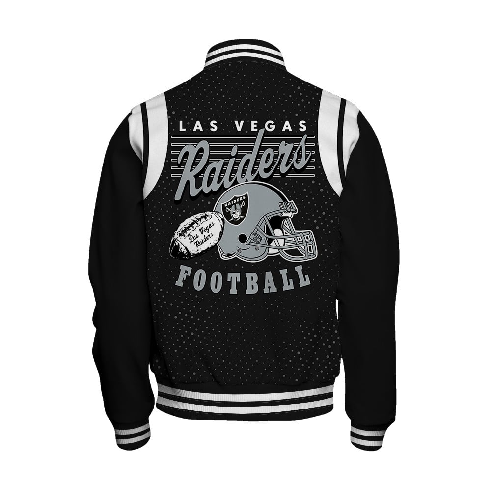 Las Vegas Raiders National Football League 2025 Make Your Mark Unisex Varsity Jacket